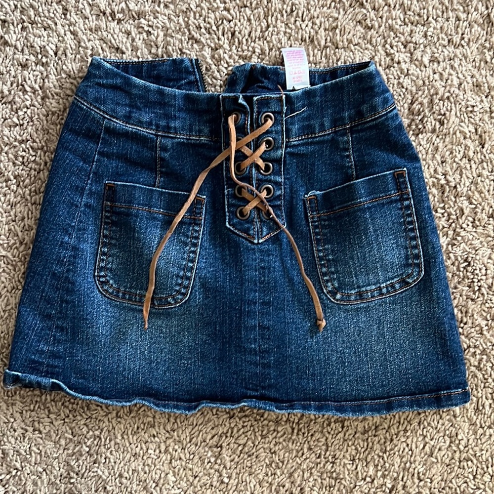 Girls Justice skirt with built in shorts so cute!